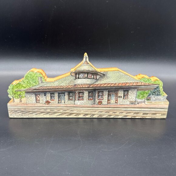 Reinbrook Shelf Sitter Kirkwood Missouri Train Depot Plaque 2006 JC Favorite - Picture 1 of 12